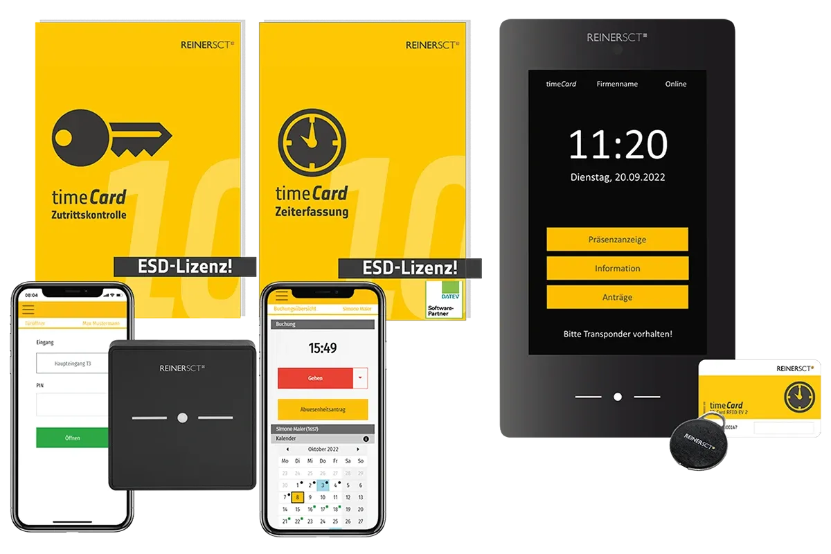 timeCard Zeiterfassung und Zutrittskontrolle